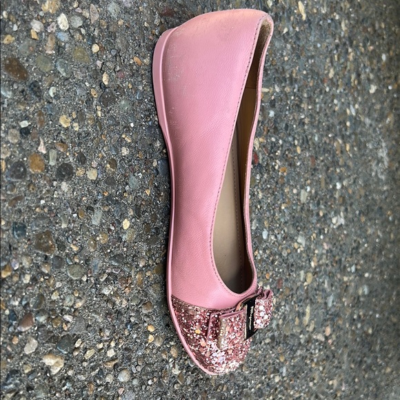 Salvatore Ferragamo Pink Glitter Kids Dress Shoes - Picture 9 of 9